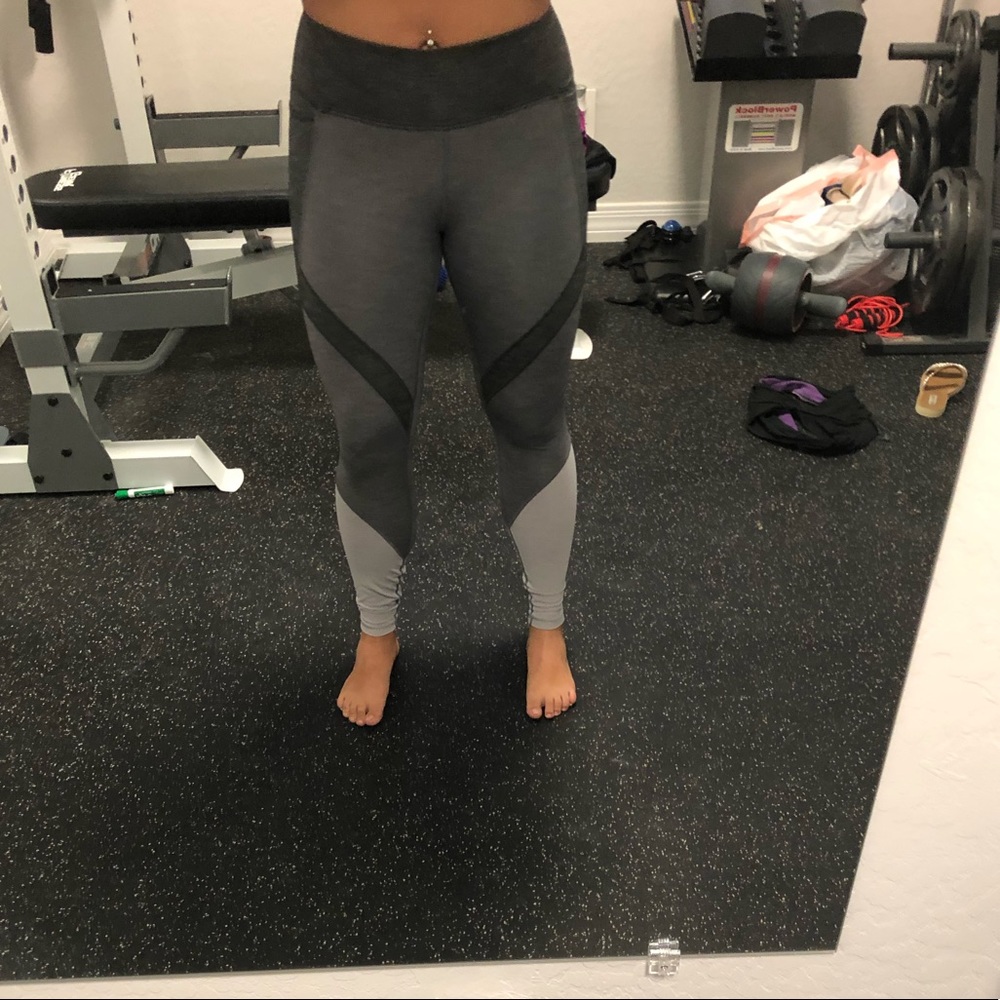 Lululemon Gray Color Block Leggings size 6